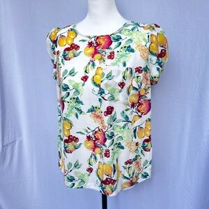 Lauren Conrad Ladies Fruitful Short Sleeve Blouse